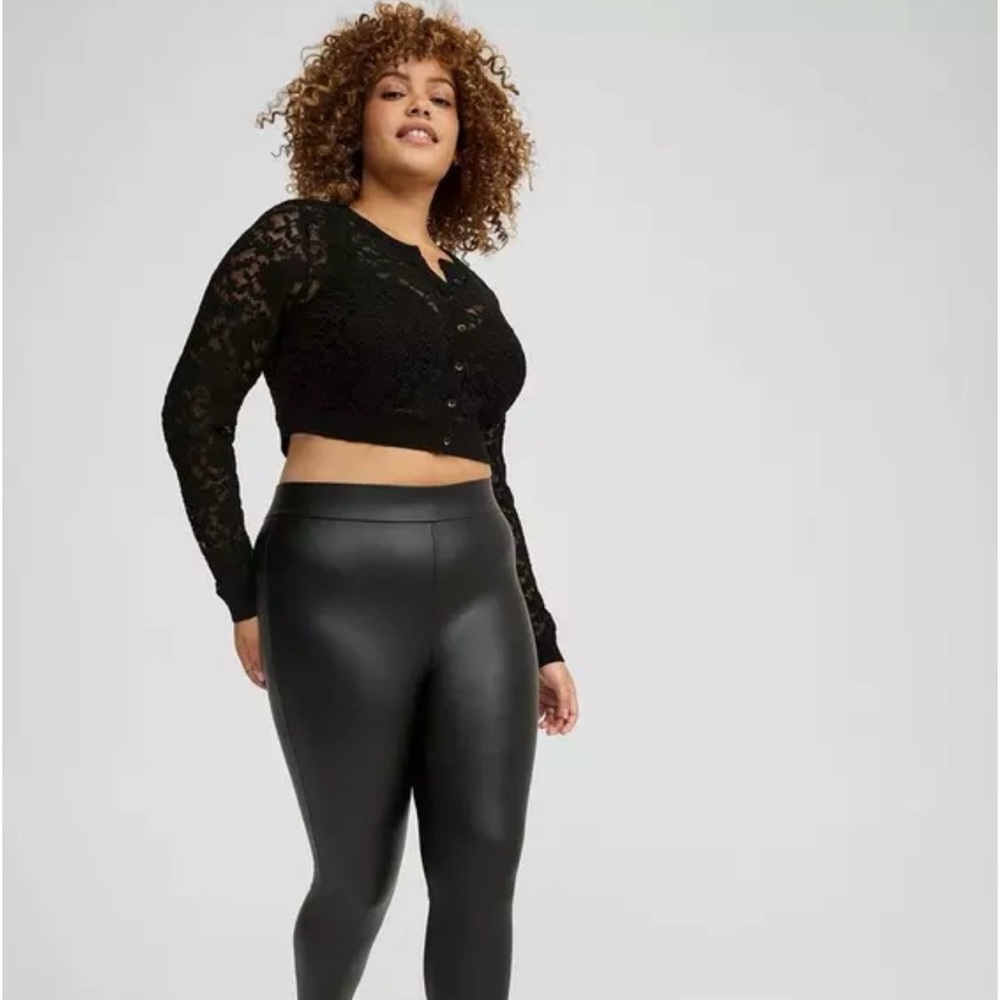 Torrid Black Faux Leather Leggings